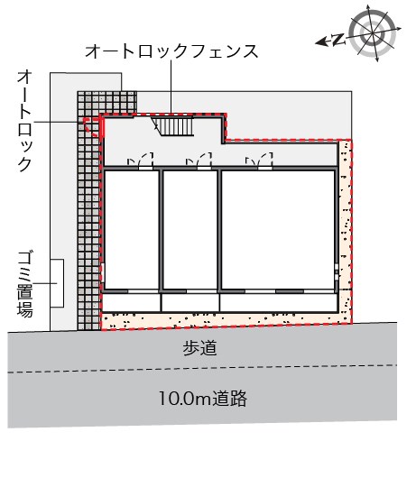 南品川ハイツⅢ【告知事項部屋あり　204】 配置図