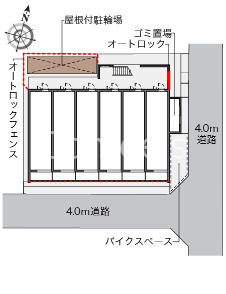 レジデンス追分 配置図