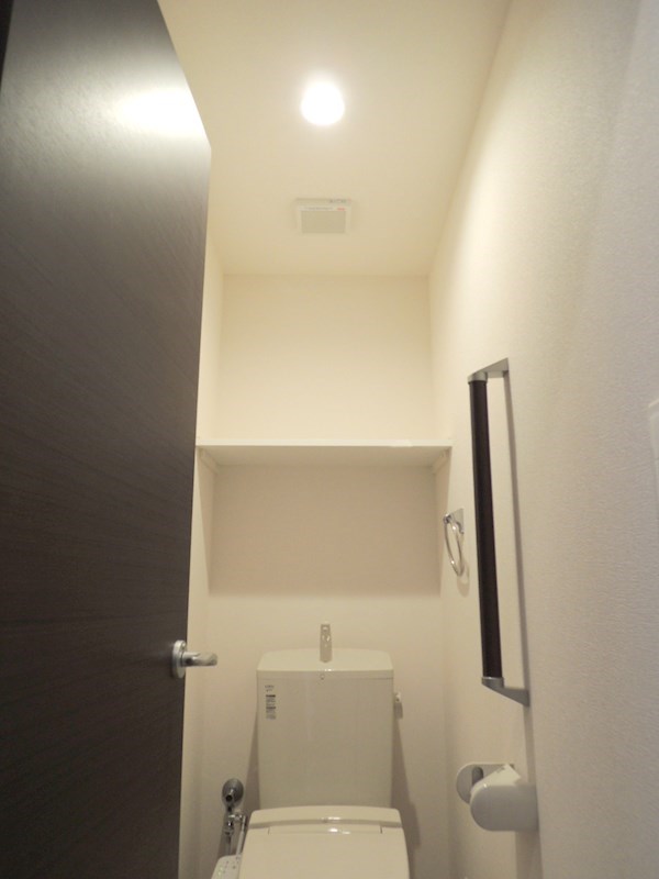 ヌーヴェル　リュンヌ トイレには手すり・収納棚もあります