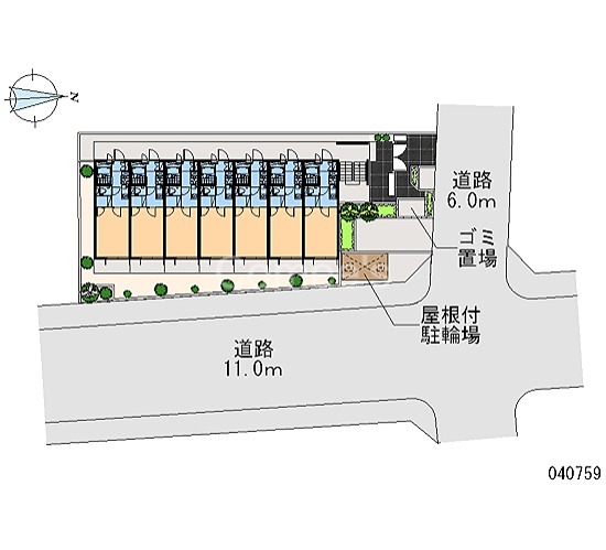 ラ　ピアンタ都立家政 配置図