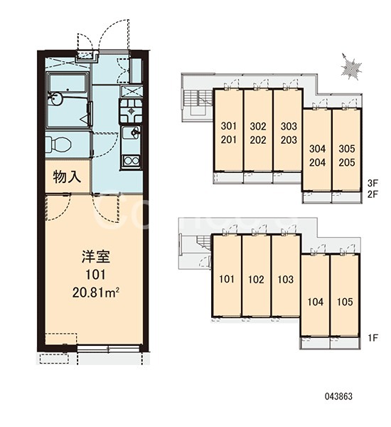 大門坂下 配置図