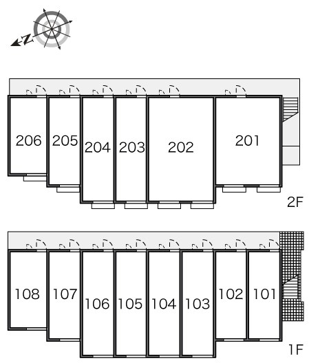 レオパレス南馬込ＥＴ 配置図