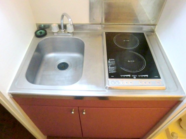 アキユマーサ 電気２口コンロが設置されています