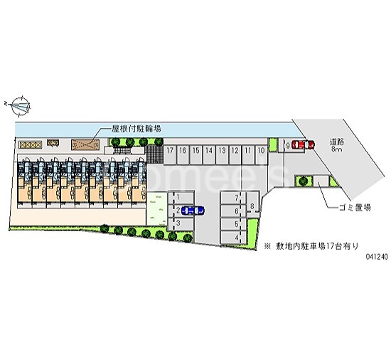 中宗岡ドゥーエ 配置図