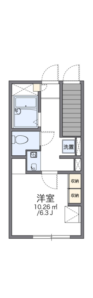 レオパレス学園町ハイツ 間取り