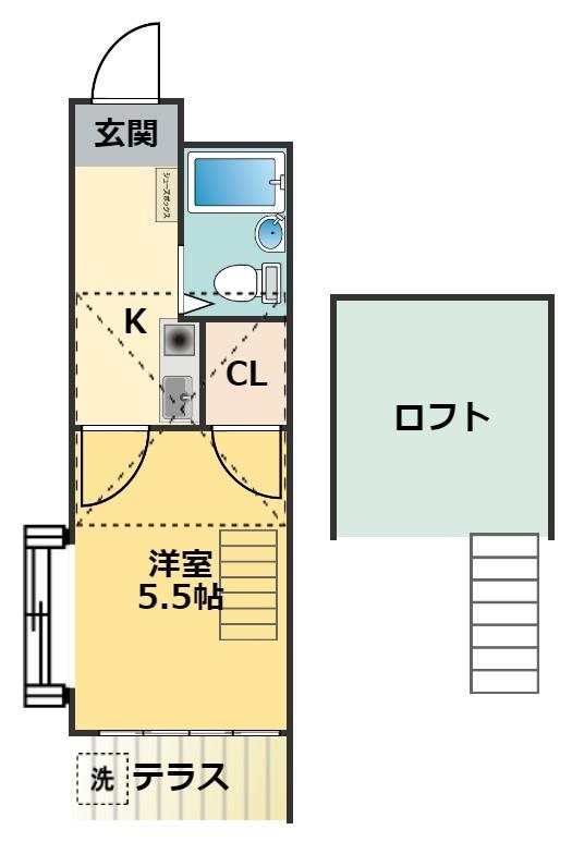レオパレス旗の台 間取り