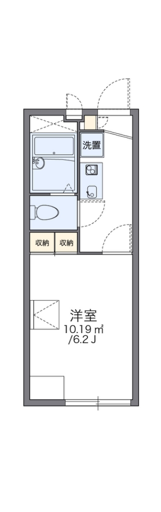 レオパレスサンライズ竹の塚 代表的な間取のため実際の間取とは異なる場合があります