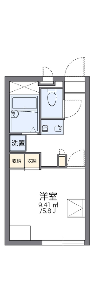 レオパレスルーエ島根 間取り