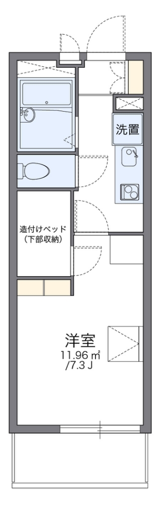 レオパレスリバーパーク 間取り