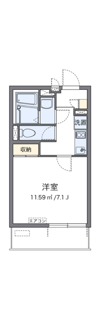 クレイノル　メルシェ 代表的な間取のため実際の間取とは異なる場合があります