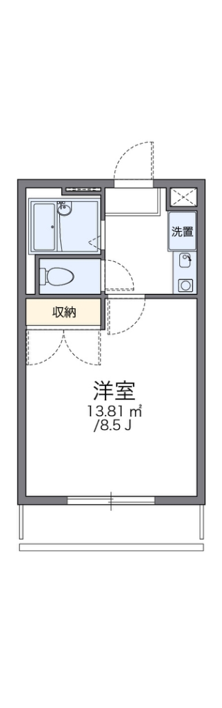 レオパレスフォンテーヌⅢ 間取り