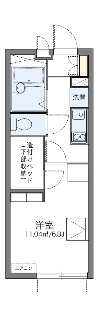 レオパレスアイリス 間取り