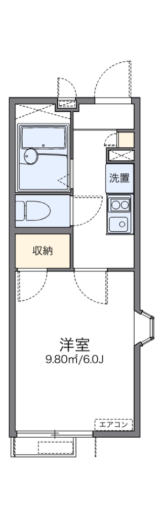 レオパレスパラドール　デ　徳丸 間取り