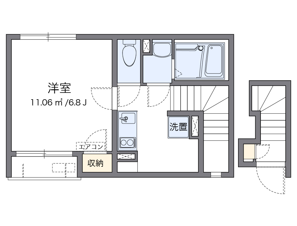 レオネクストＳＡＫＡＹＡ 代表的な間取のため実際の間取とは異なる場合があります