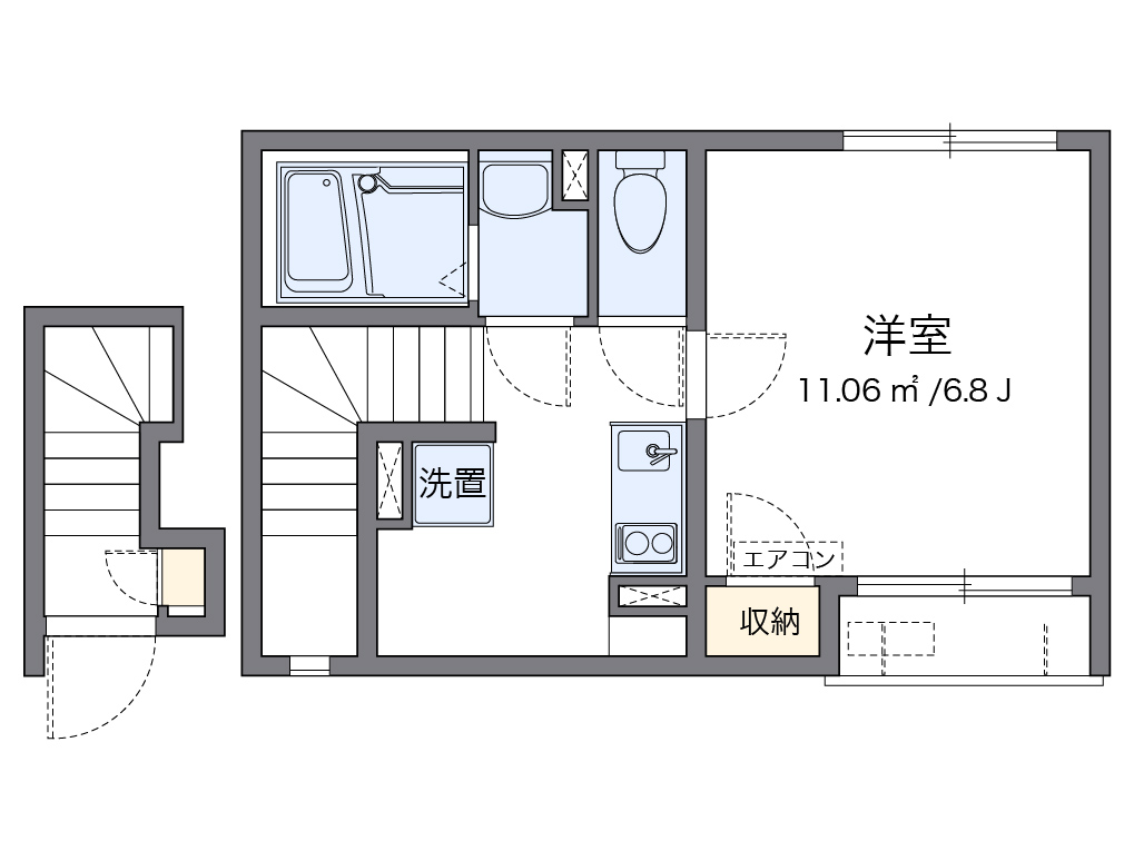 レオネクストＳＡＫＡＹＡ 代表的な間取のため実際の間取とは異なる場合があります