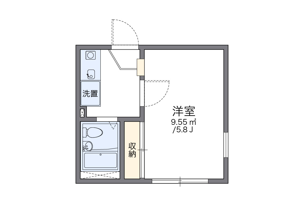 レオパレス美与志 間取り