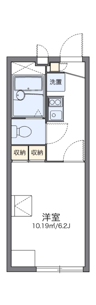 レオパレスソレイユ 代表的な間取のため実際の間取とは異なる場合があります