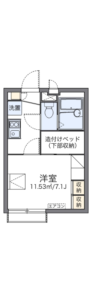 レオパレスヴァンサンカン 間取り