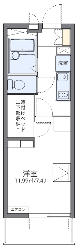 レオパレスレジェンドプーマ 間取り