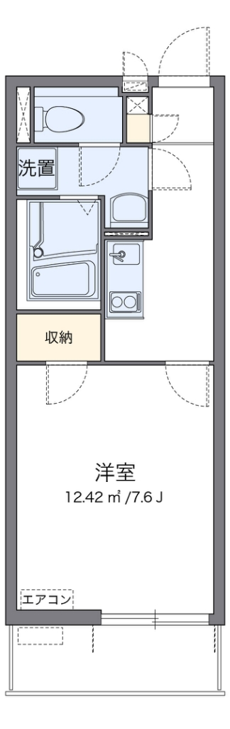 クレイノＩＴＵＫＩ 代表的な間取のため実際の間取とは異なる場合があります