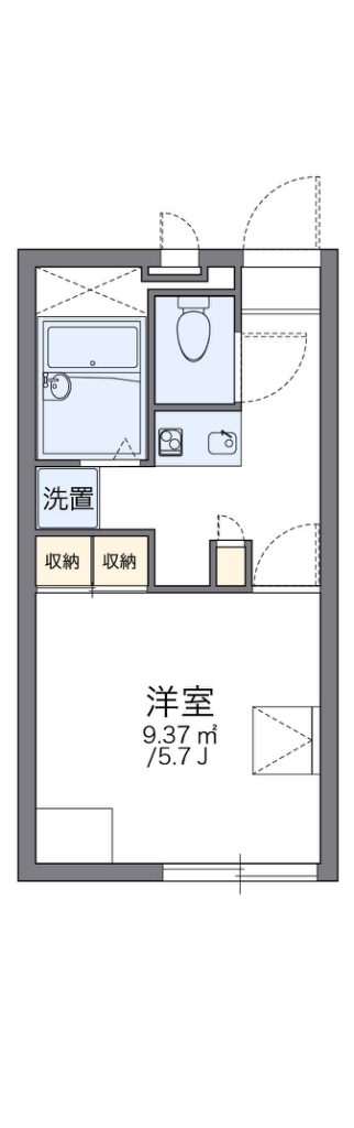 レオパレス鶴見三ツ池公園 間取り