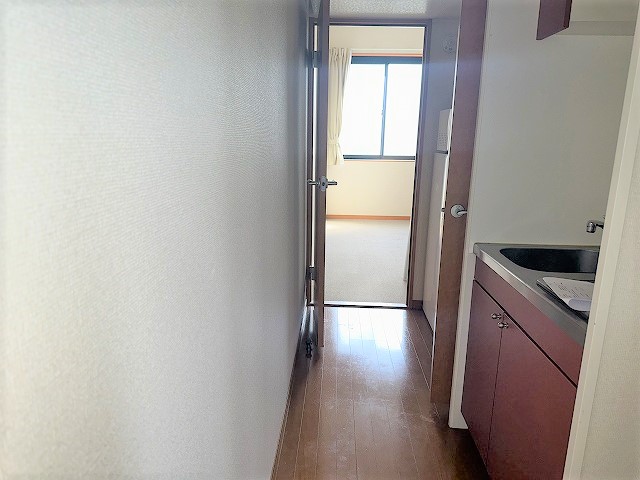 レオパレスヒルキャッスル菅田 廊下です。