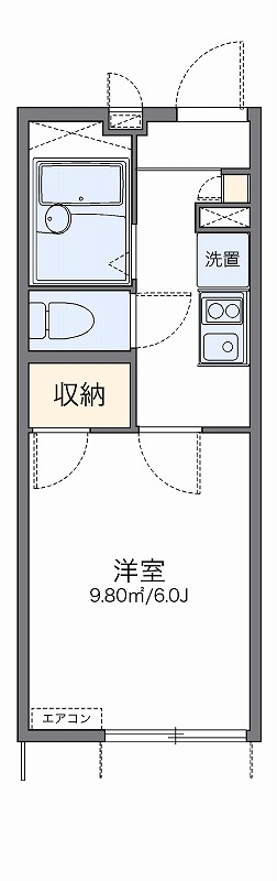 レオパレス栗木コーポ 間取り
