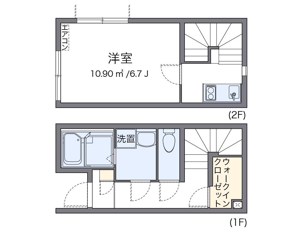 クレイノギャザリングプレイス 代表的な間取のため実際の間取とは異なる場合があります