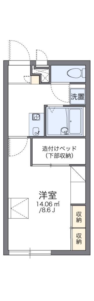 レオパレス文理台 間取り