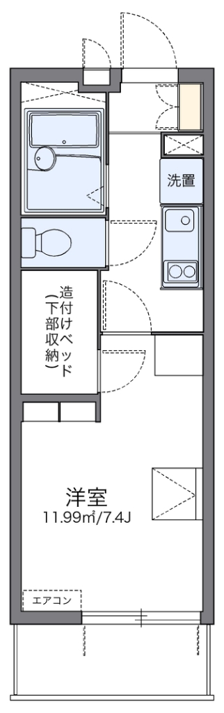 レオパレスモンジュイ 間取り