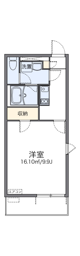 レオネクストＫＯＲＡＫＵⅢ 代表的な間取のため実際の間取とは異なる場合があります