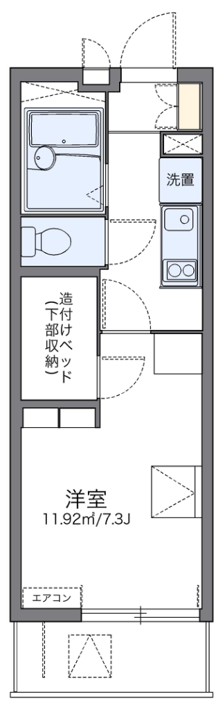 レオパレスモンジュイ 間取り