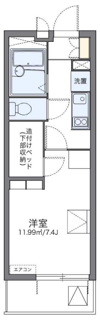 レオパレスモンジュイ 間取り