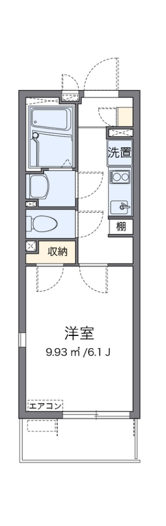 クレイノ彩Ⅴ 代表的な間取のため実際の間取とは異なる場合があります