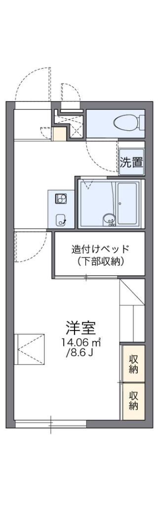 レオパレスミユフィーユ 間取り