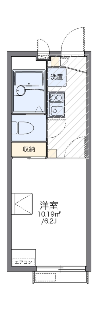 レオパレスエクセル岡本 間取り