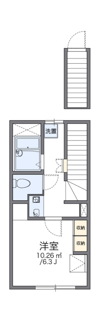 レオパレス学園町ハイツ 間取り