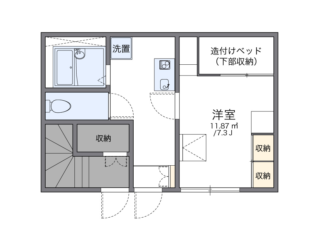 レオパレス谷原 間取り