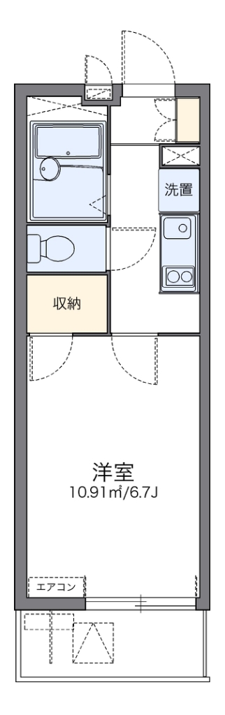 レオパレスＦｒｅｅＢｉｒｄ 間取り
