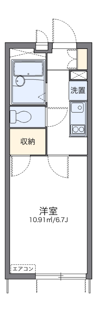 レオパレスＴＫ　ｏｎｅ 間取り