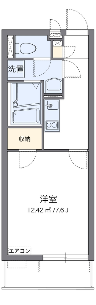 クレイノみやび 代表的な間取のため実際の間取とは異なる場合があります