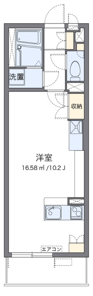レオネクストレジデンス川崎 代表的な間取のため実際の間取とは異なる場合があります