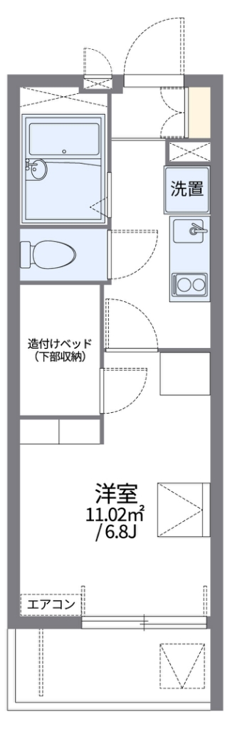 レオパレス宿河原 間取り