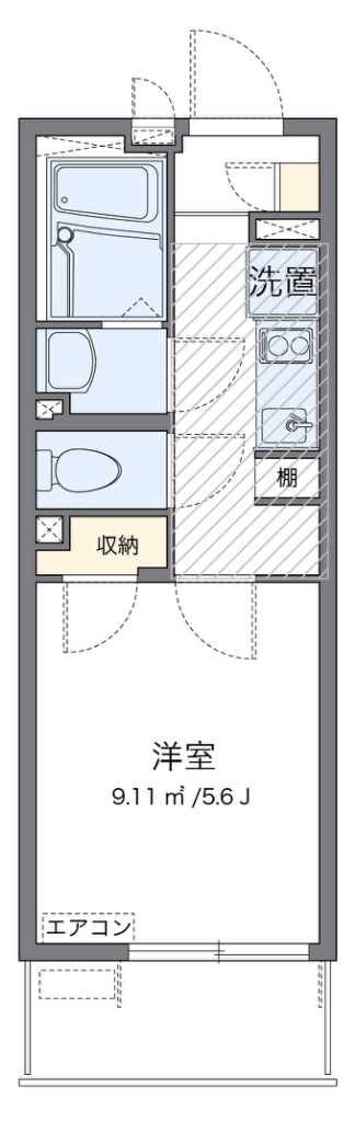 レオネクストＹＡＭ 代表的な間取のため実際の間取とは異なる場合があります