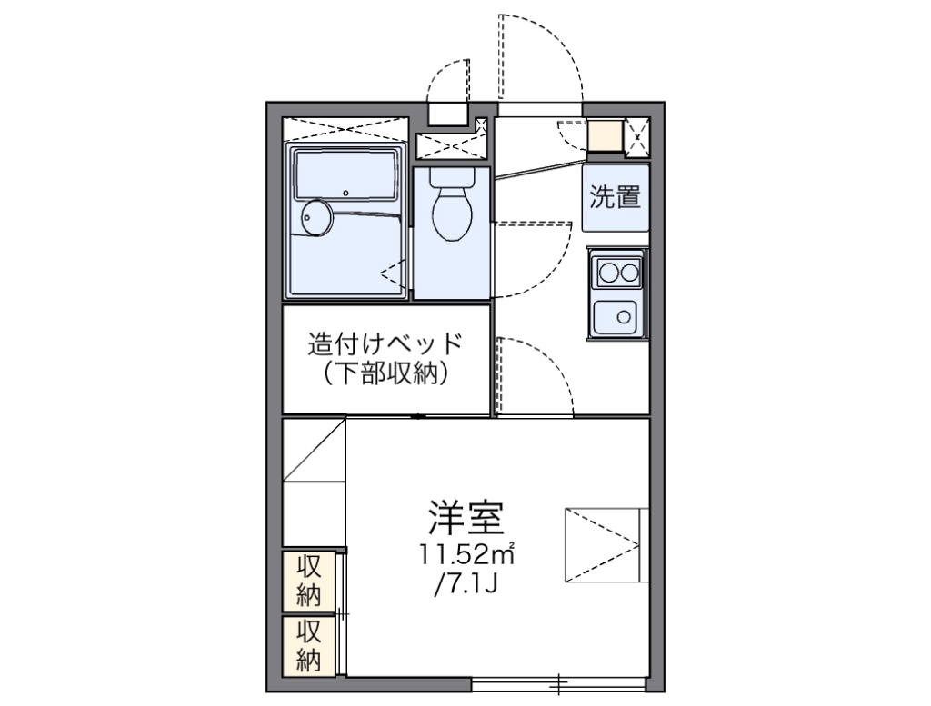 レオパレスルーナ　スペランツァ 間取り