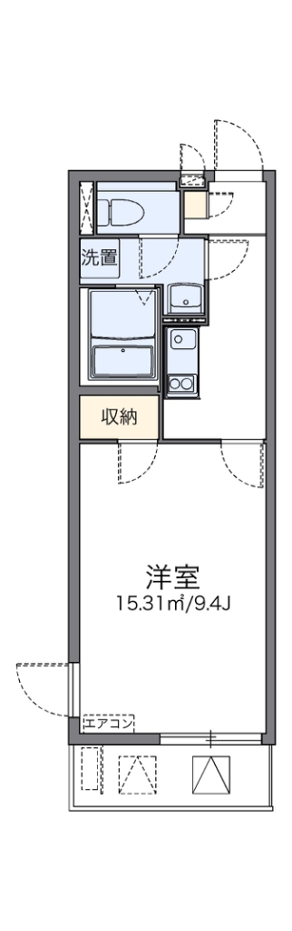レオネクスト和光南ＭＳ 代表的な間取のため実際の間取とは異なる場合があります