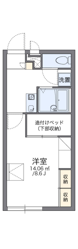 レオパレスラ　ヴェルジェⅡ 間取り