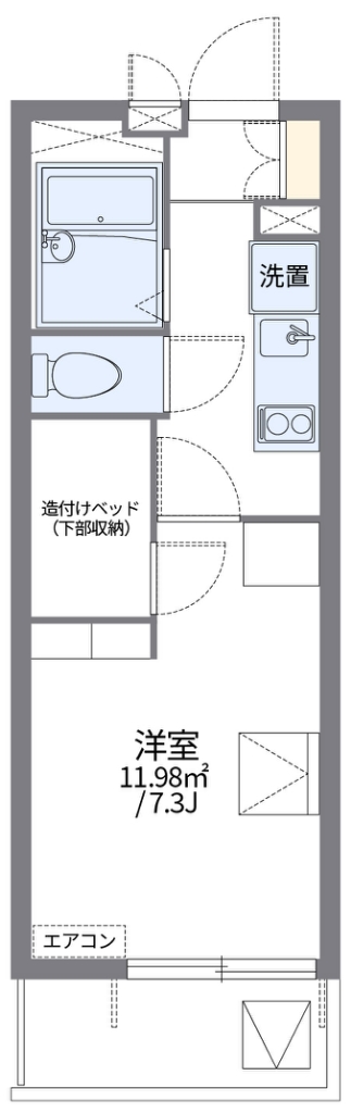レオパレス南台 間取り