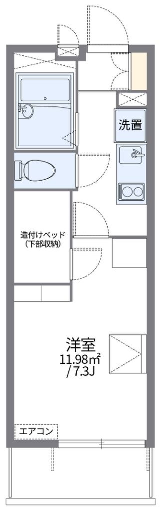 レオパレスＮＥＷ　ＧＲＥＥＮⅡ 間取り