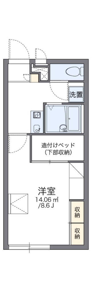 レオパレスラ　ヴェルジェⅡ 間取り